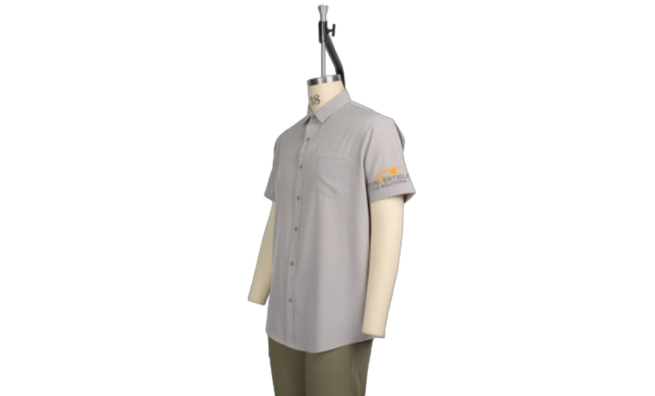 Light Grey Short Sleeve Driving Shirt